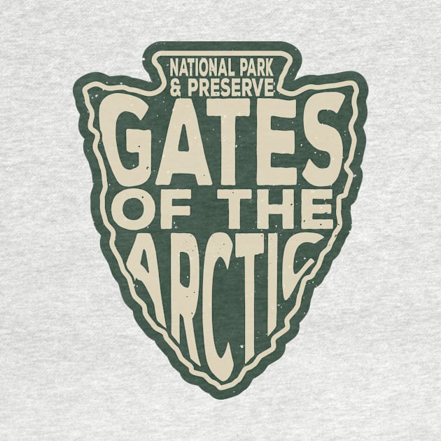 Gates of the Arctic National Park & Preserve name arrowhead by nylebuss